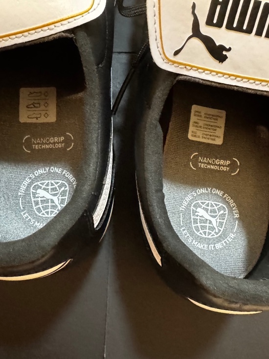 KING Puma Cleats Black and White. Men. Size 13. Like New main image 5